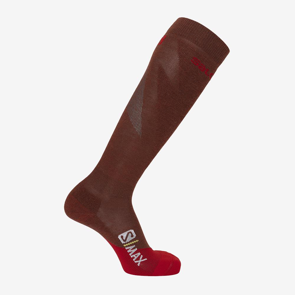 Chaussettes Salomon Homme Rouge - Salomon S MAX M - France (1076-WMEKQ)